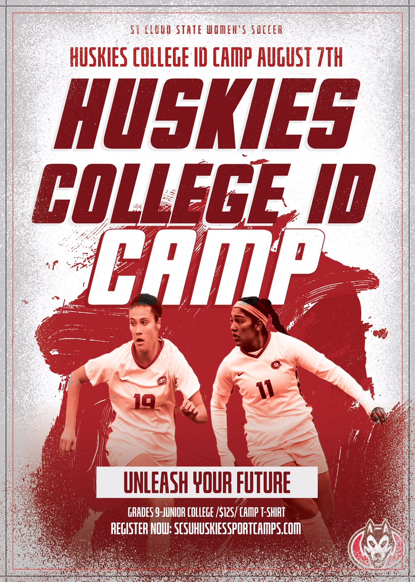 SCSUHuskies_Soc's tweet photo. Registration is open for our Huskies College ID Camp! Sign up now as spaces are limited #UnleashyourFuture #ItsTimetoWriteYourStory 

https://t.co/FjTyNxEexx https://t.co/GMn0g4B4NQ