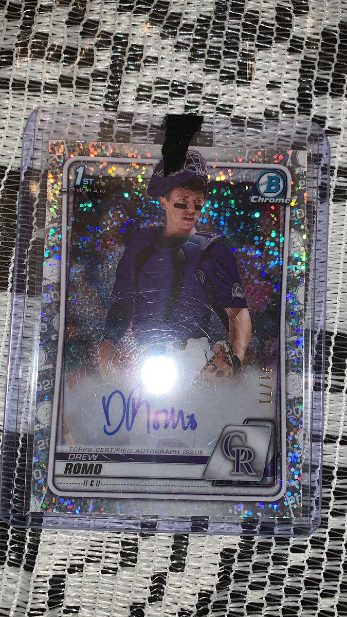 Romo 1st bowman speckle auto
$35 BMWT
Retweets appreciated
@HobbyConnector @Hobby_Connect https://t.co/AjMoMiziEf