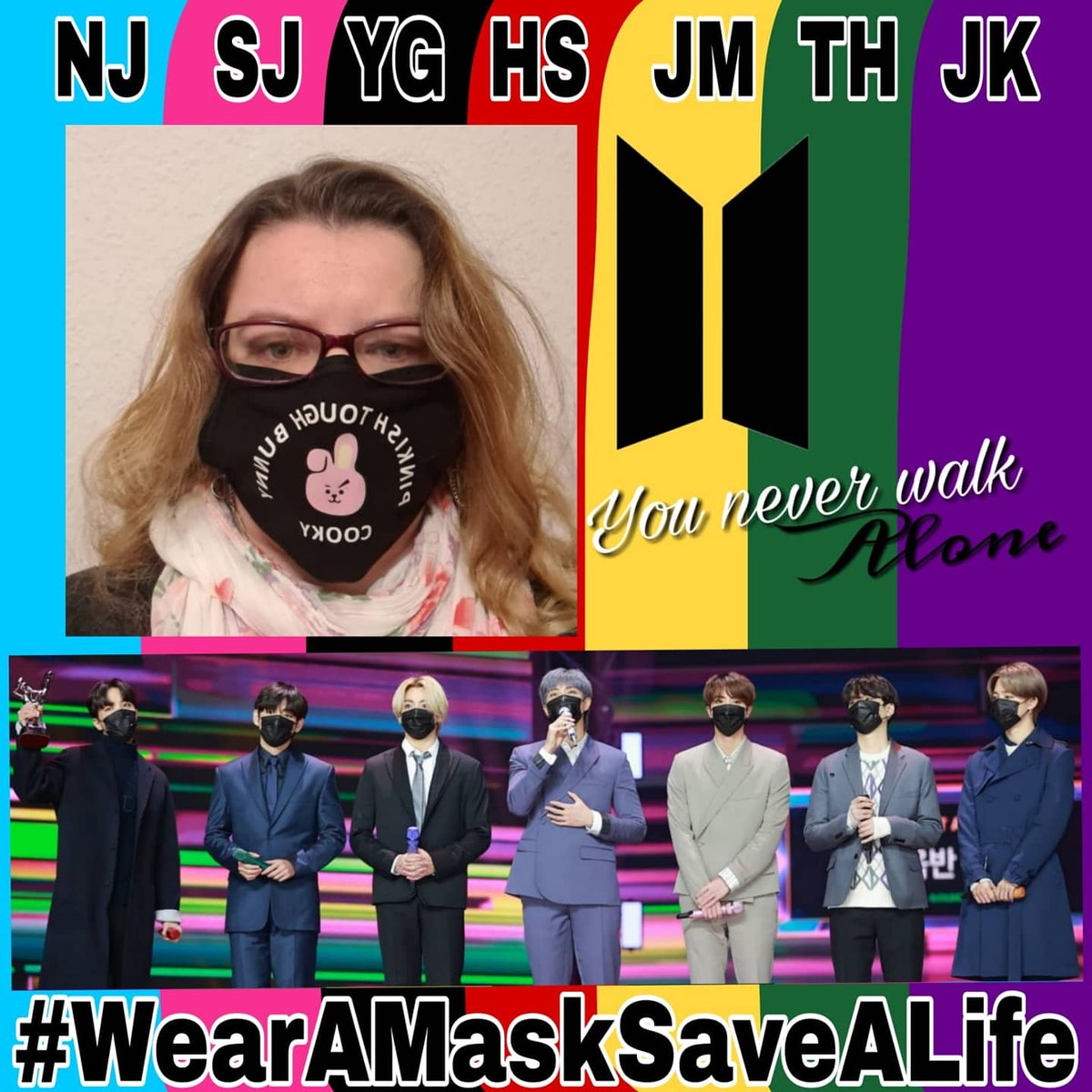 sunny_sunt's tweet photo. DO IT LIKE BTS, WEAR A MASK! STAY HEALTHY! 💜I PURPLE YOU💜#WearAMaskSaveALife #마스크를쓰고생명을구하다 #fightagainstcorona #covid19survivor #achtsamkeit #maskemachtsinn #aharegeln #rki #bts_official #btsarmy #bighit #btsmask #bts_BE #to_BTS #proudarmy_noonas #SoShowMeYourMask https://t.co/cHqg5sgiIZ
