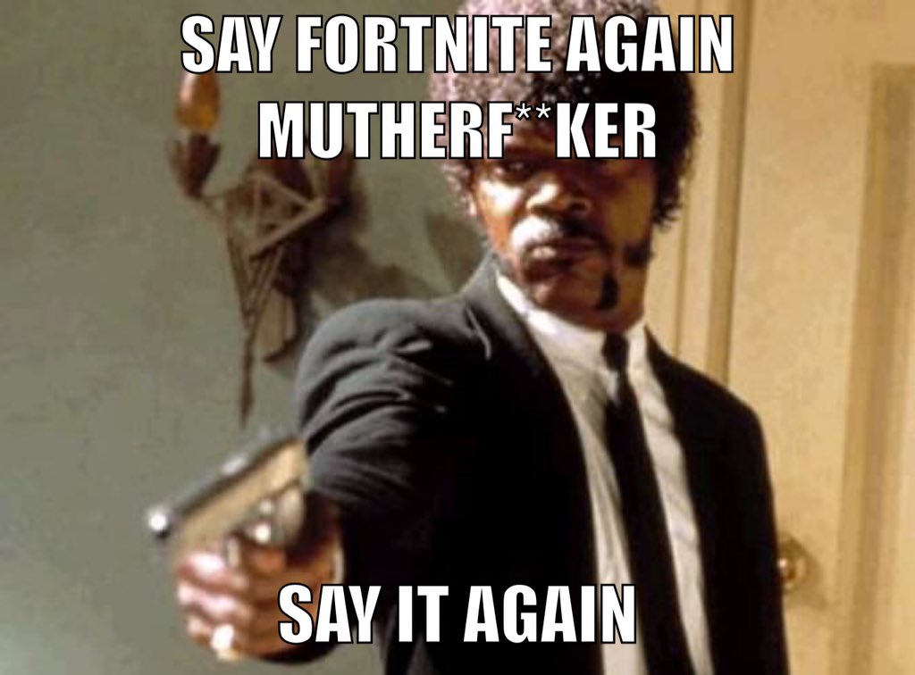 When a random viewer pops up in chat and says 

“You should play Fortnite”

#TwitchStreamers