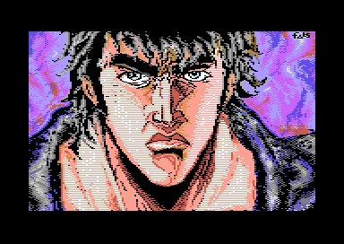 Ken  
C64 Multicolor by Fabs
csdb.dk/release/?id=20…
#C64 #Commodore64 #PixelArt #DailyPixel #C64Retweets #8bit #demoscene #ArtistOnTwitter 
#Hokuto #Ken #Manga