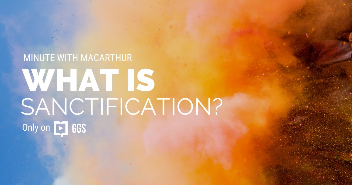 GraceCurriculum's tweet photo. What is #sanctification? John MacArthur answers this question and more on #MinutewithMacArthur, an Original series, streaming only on #GGS: https://t.co/8Uinp06UsX
.
.
.
#GenerationsofGrace #JohnMacArthur https://t.co/FCs71oDzo0