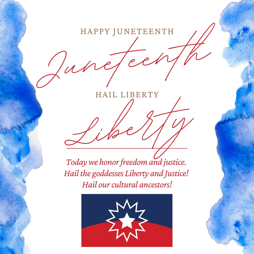WorldTreePagan's tweet image. Happy Juneteenth! 

Hail our country's ancestors who endured slavery. Hail our country's ancestors who fought to end slavery. And hail Liberty and Justice - may our country grow to be worthy of your blessings. 

#pagan #neopagan #juneteenth