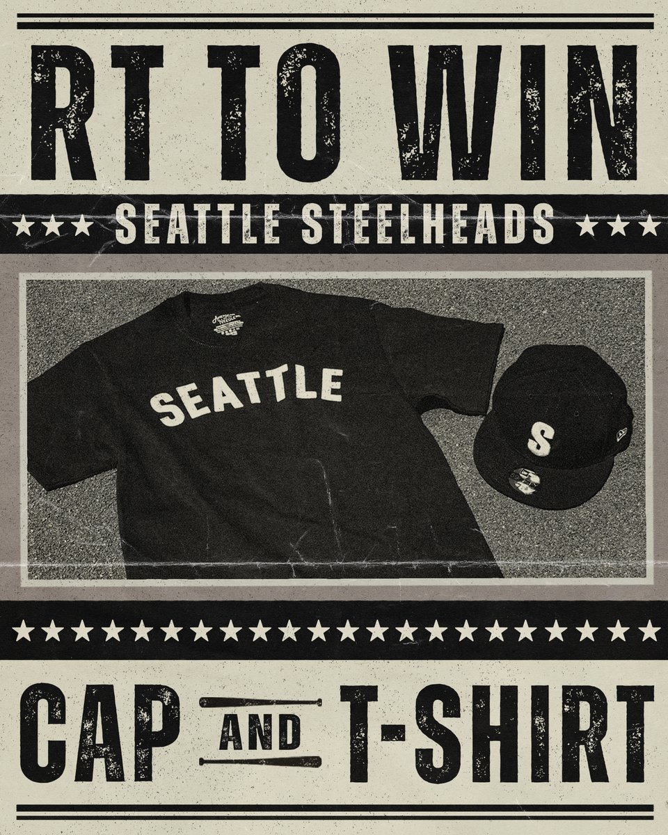 Seattle Mariners (@mariners) on Twitter photo โพ RETWEET TO WIN โพ
Hereโs your chance to snag a Seattle Steelheads cap and t-shirt, thanks to the <a href="/MarinersStore/">Mariners Team Store</a>. โพ RETWEET TO WIN โพ
Hereโs your chance to snag a Seattle Steelheads cap and t-shirt, thanks to the <a href="/MarinersStore/">Mariners Team Store</a>.