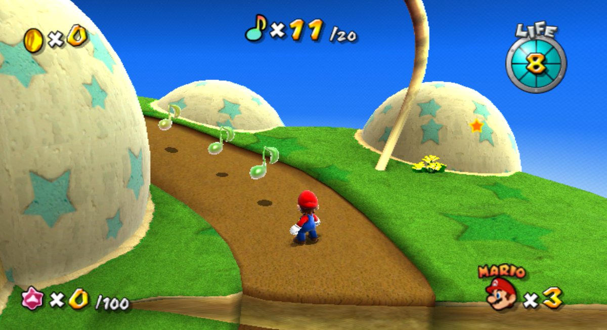 starworldsmg's tweet photo. We've been taking "note" of the extra HUD elements seen in the Super Mario Galaxy E3 2006 Demo. https://t.co/qC3sAvu7UJ