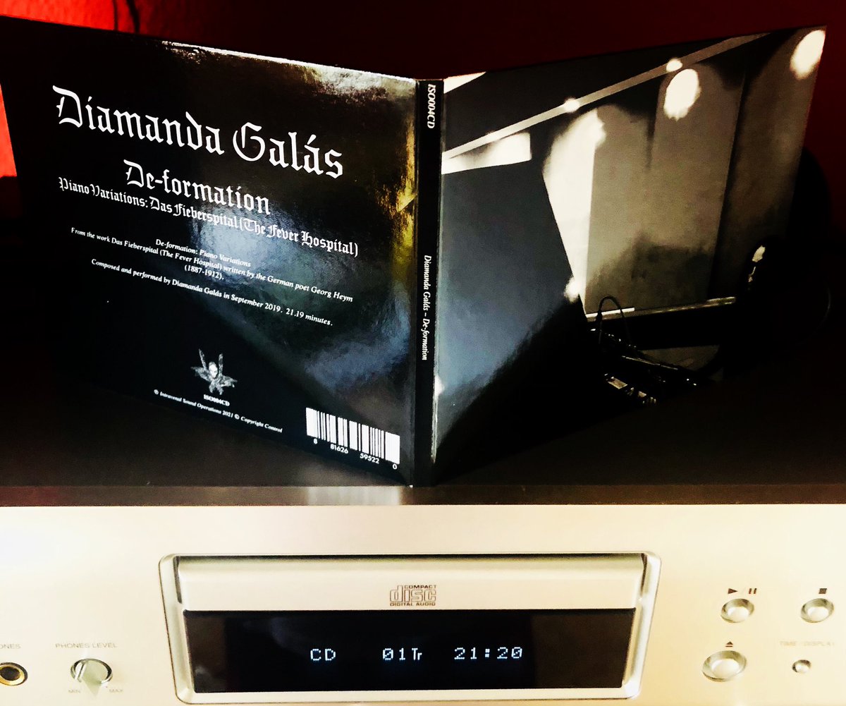 jpunaro's tweet photo. Diamanda Galás :: De-formation
Piano versions: Das Fieberspital
@diamanda_galas #diamandagalas #deformation #bestsinger #bestsingerever #iso004 #2021 #piano #pianoplayer #intravenalsoundoperations #cdisnotdead #cd #cdlovers #cdcollection #cdcollector #nowplaying https://t.co/ESvC50gct5