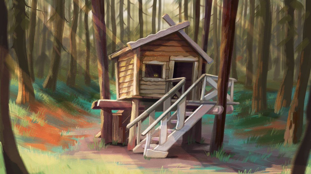 Yesterday I stumbled upon a lovely small hut in the forest and painted this sketch 😄🌱
#sketch #draw #artistsontwitter #Procreate