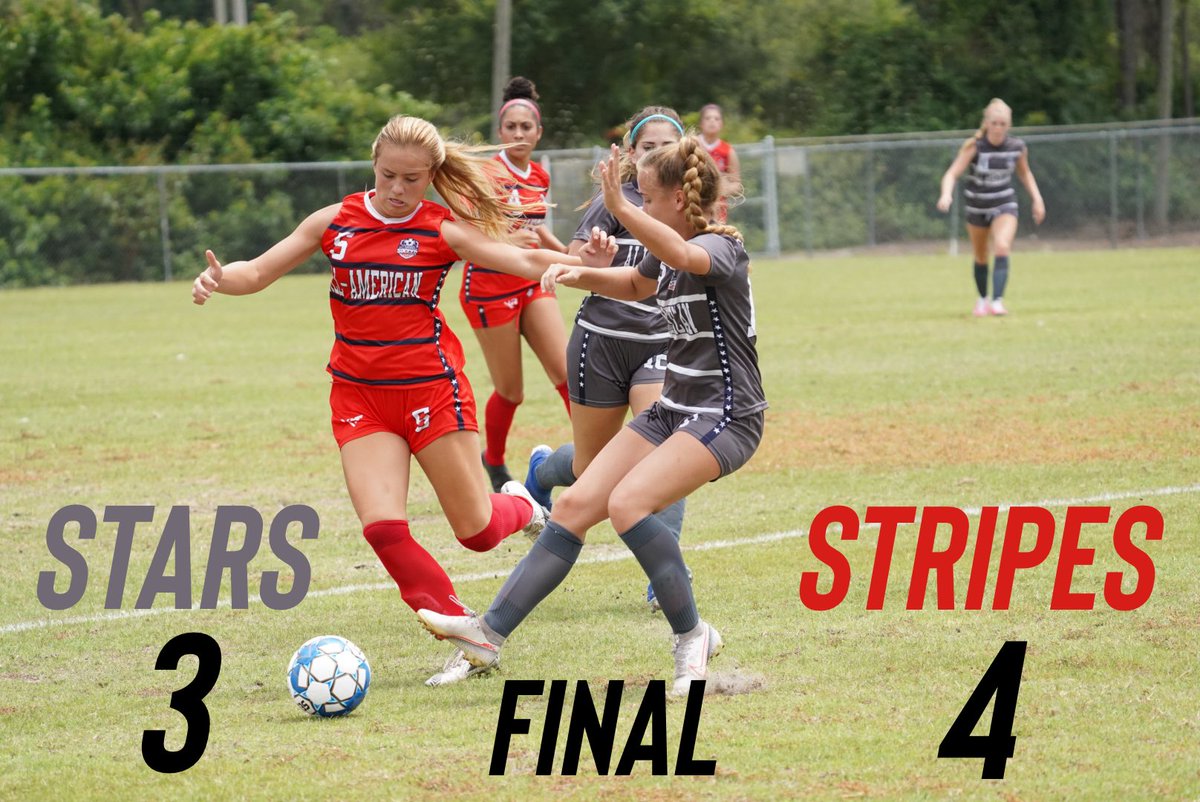 Upper90SportsUS's tweet photo. 🚨2021 Southeast All-American Soccer Showcase🚨

FINAL: GIRLS

Team Stars - 3
Team Stripes - 4

#SEAASports @PrideAthletics1 https://t.co/CS53j0i9ot