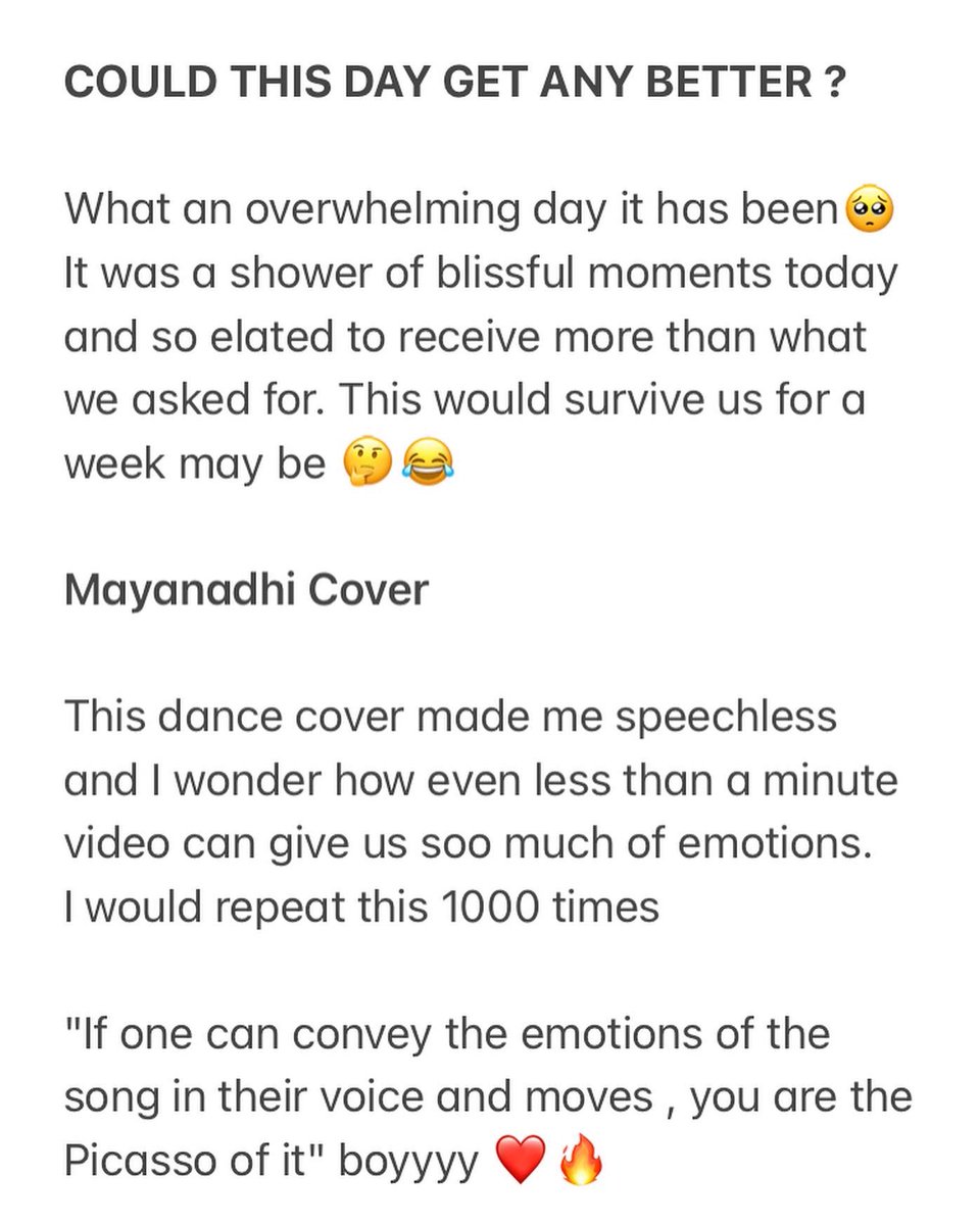 KathySamuel19's tweet photo. Express yourself when you are overwhelmed and I don't know to express it other than words in this platform 🙏🏼
Thanks for making this day the best,
Sam Vishal ❤️🔥 @samvishal280999 #SamVishal #samieans #SamVishalArmy #supersinger #murattusingles https://t.co/TgJE8Abp5n