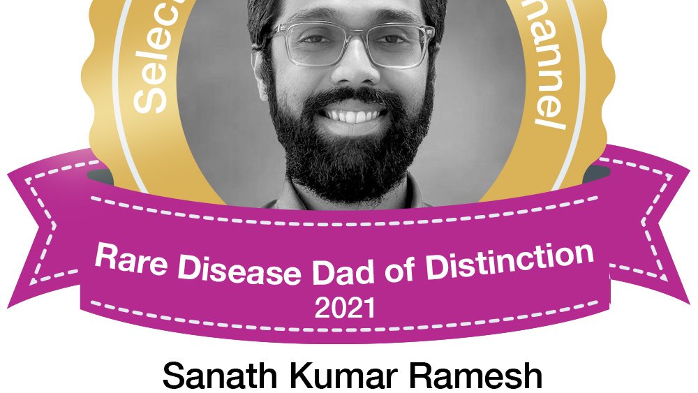 DisorderRare's tweet photo. We're celebrating some of the amazing #rarediseasedads we've gotten to know and learn from. Happy Father's Day Sanath Kumar Ramesh, CEO of Open Treatments and dad to Raghav #specialneedsdads #opentreatments @raisingrare #raisingrare #zebradads #fathersday @sanathkr_ https://t.co/sbaojq5rhC