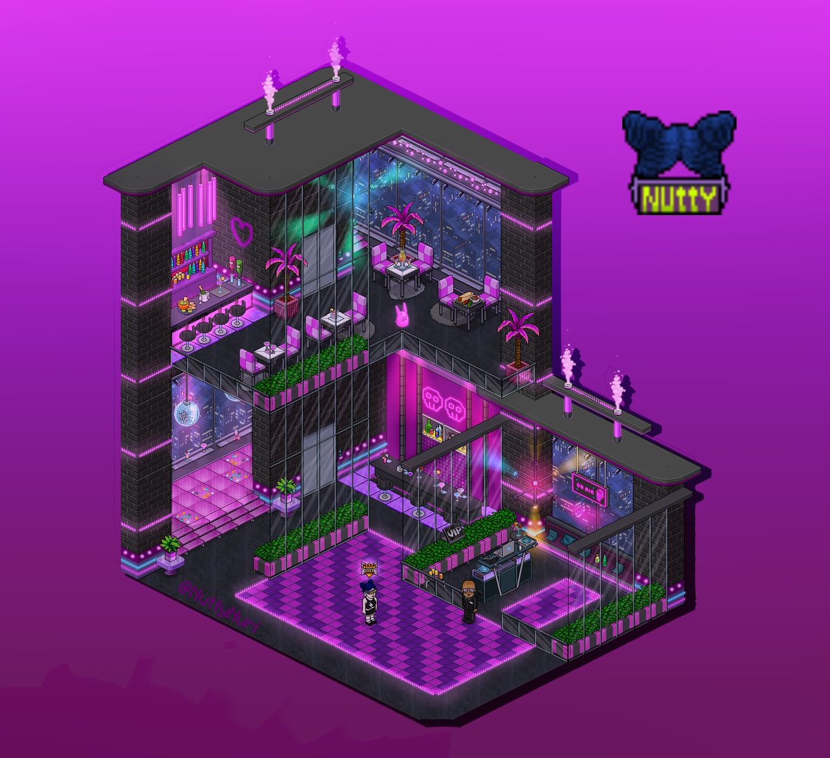 Nightclub💜🍾 // Disco 🥂🥳

YT tutorial: youtu.be/trILZD_ndQw

#Habbo #Habbo2021 #speedbuild