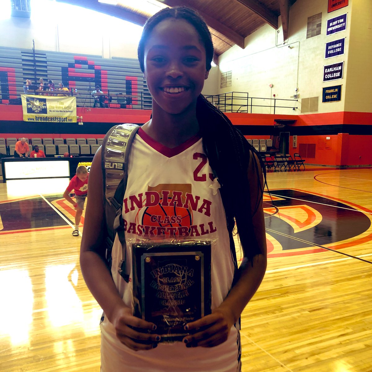 Congratulations <a href="/laila_hull/">Laila Hull</a> for being named  Most Outstanding Player at the Indiana Class Basketball All-Star Classic Girl’s Future  game!!