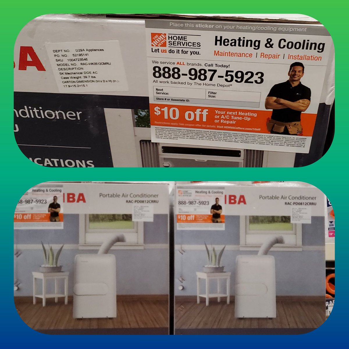 Store 1040 is ready to let our customers know that we install windows and HVAC.  We are also letting them about this great promo $50 off heating and cooling HVAC repair.  Thank you Tere and Valerie for your help.