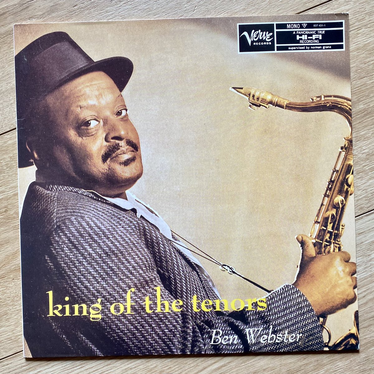 CMoneyKS's tweet photo. #SaturdayAfternoonVinyl #BenWebster #KingOfTenors #NormanGranz #TenorSaxophone #Saxophone #Jazz #Vinyl #Verve #PolyGramRecords #Mono #APanoramicTrueHiFiRecording #iHiFi #1954 https://t.co/Tp77CHSbcF