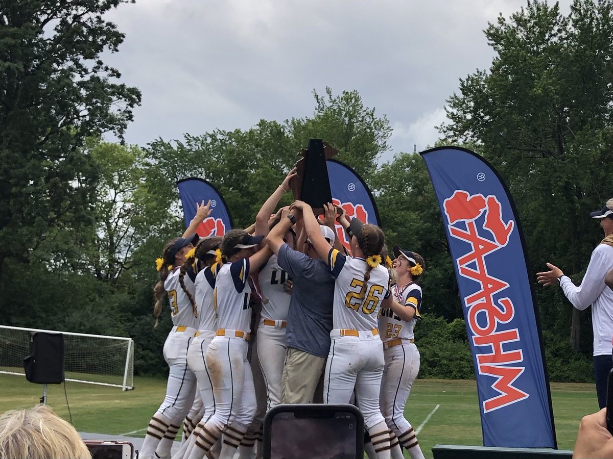 SLHS Softball team takes home the trophy- State champs!! So proud of our Lions. What a great way to end the year.