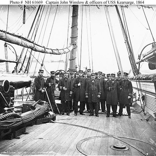 TammiMinoski's tweet photo. #OTD 1864: The US Naval warship #USSKearsarge sunk the state-of-the-art Confederate warship #CSSAlabama in single-ship action off the coast of France. https://t.co/csDkSaLDo5 #NavalHistory #CivilWar https://t.co/vYJCbAFKX0