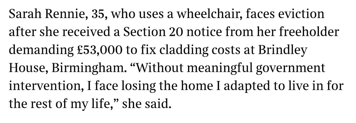 jim_dickinson's tweet photo. This cladding story is a real scandal. Astonishing. https://t.co/DZ98eZdiIk
