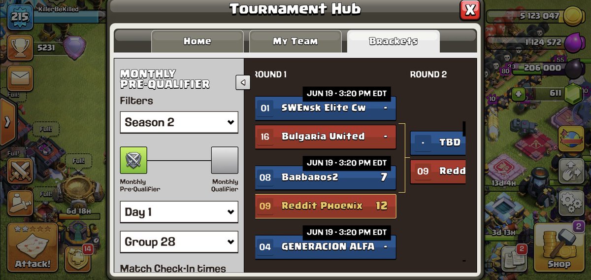 Round 1 in the bag, win #1, not too shabby for a a bunch of first timers. <a href="/reddit_phoenix/">Reddit Phoenix</a> <a href="/CoCEsports/">Clash of Clans Esports</a>