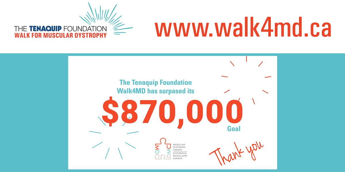 That's a wrap for the 2021 Tenaquip Foundation Walk4MD. Thank you for raising funds, making donations and sharing your stories and talents. Thanks also to  our incredible sponsors. We couldn't have done it without you! We hope that you had a fantastic time!  #walk4MD