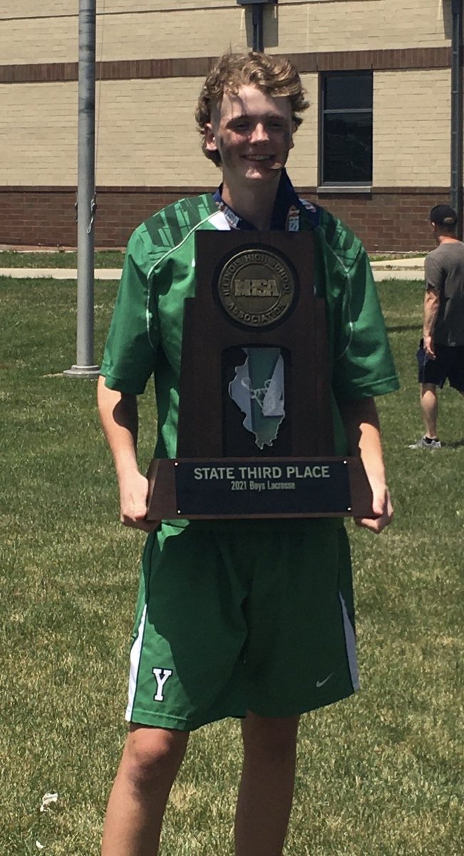 York HS boys lax takes 3rd @ State this afternoon! NICE JOB BOYS! I’m especially partial to 6’5” D-poles. Way to go No14! #IHSA #HighschoolLax
