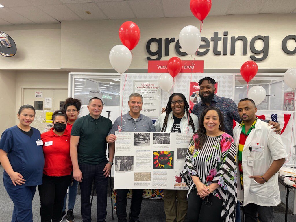 Great day today celebrating Juneteenth with a few of our store teams!!