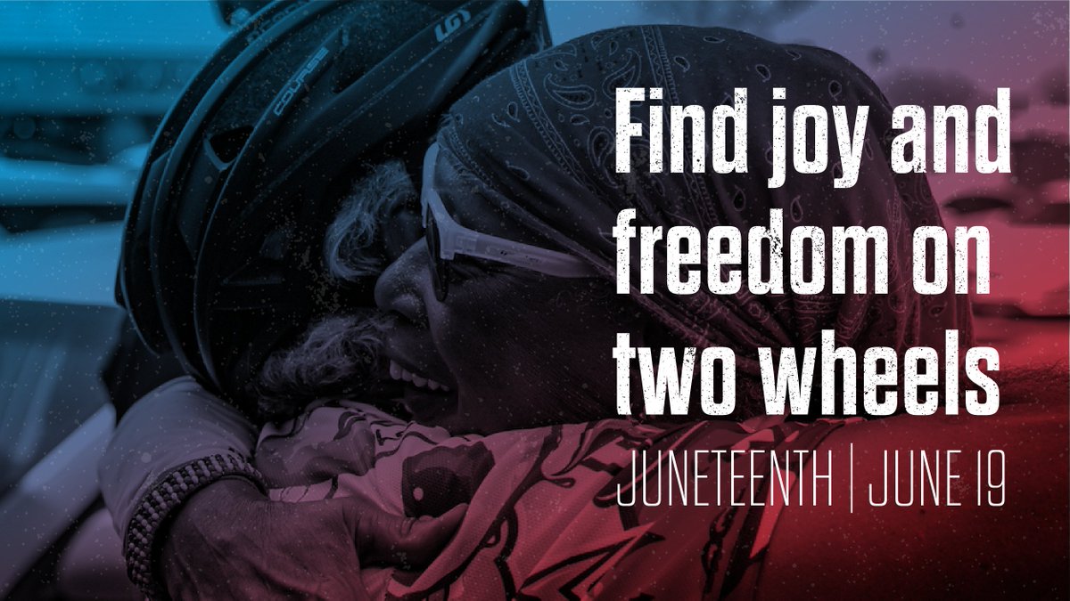 Today we celebrate Juneteenth, commemorating the end of slavery in the United States.

As you get out on your bike today, we ask that you celebrate, but also reflect. Consider how your actions can help others experience their own joy and freedom in their everyday lives.
