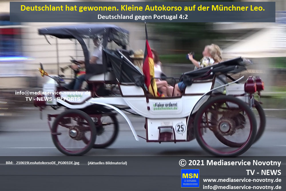 MSNovotny's tweet image. MSN-ShortNews
#Deutschland gewann gegen #Portugal. Massive Polizeipräsenz in der Innenstadt. Kleinere #Autokorso auf der #Leopoldstraße in #München.