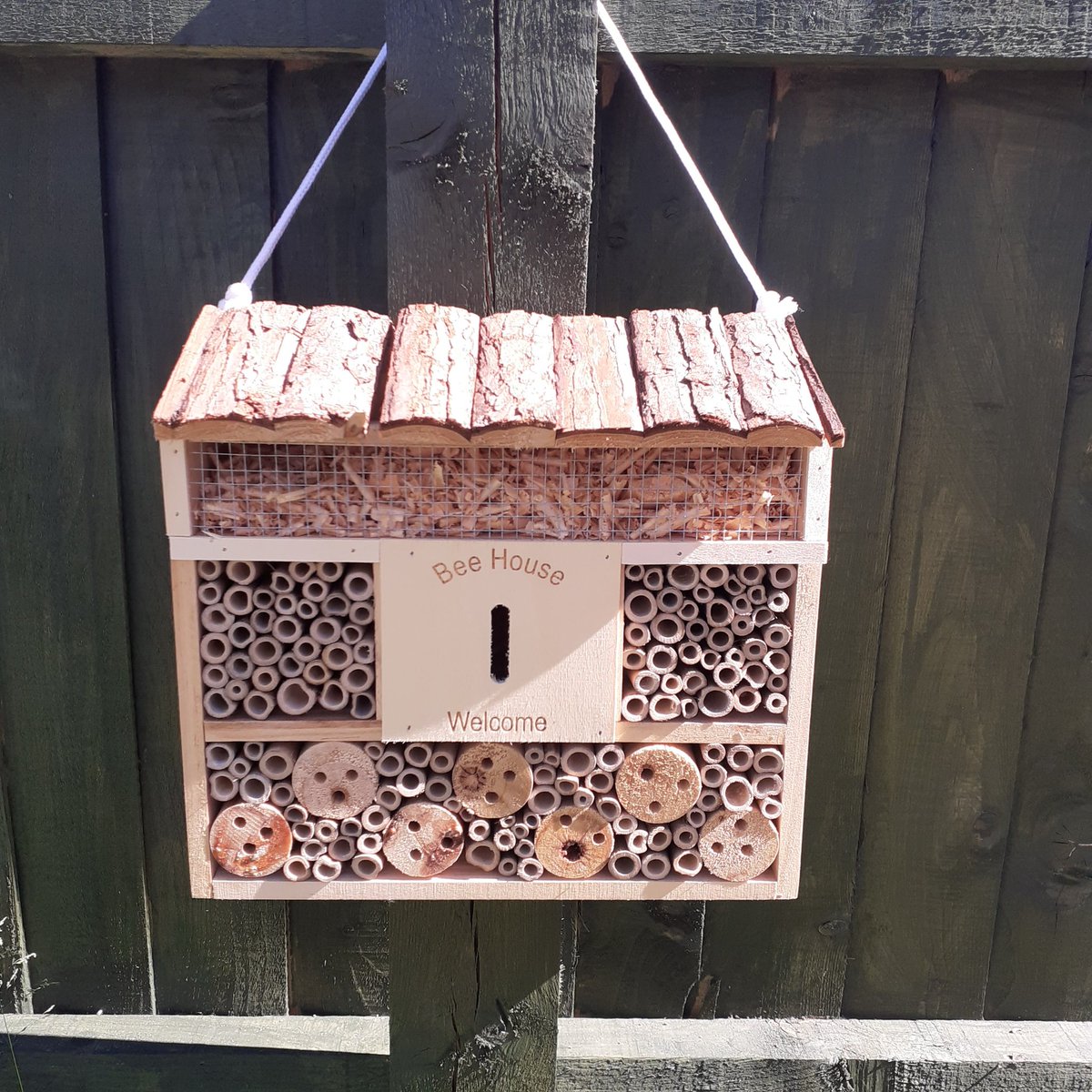 Hoping for some residents soon #wildlife #Bees #naturegarden