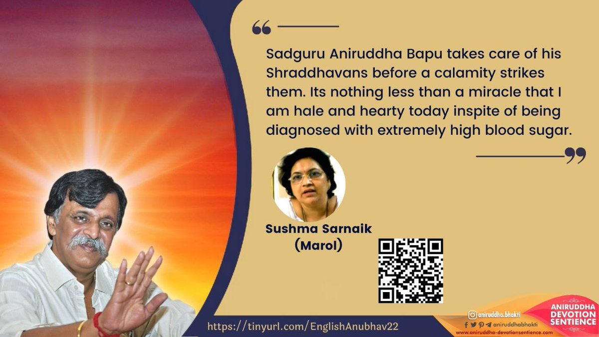 AniruddhaBhakti's tweet photo. #Sadguru Shree Aniruddha's unmerited #grace and his helping hand is experinced by shraddhavans in all aspects of life.
Each and every shraddhavan finds a true #friend, one who never betrays and a strong support system in Bapu, meant to be treasured lifelong. https://t.co/DztHSTDWJA