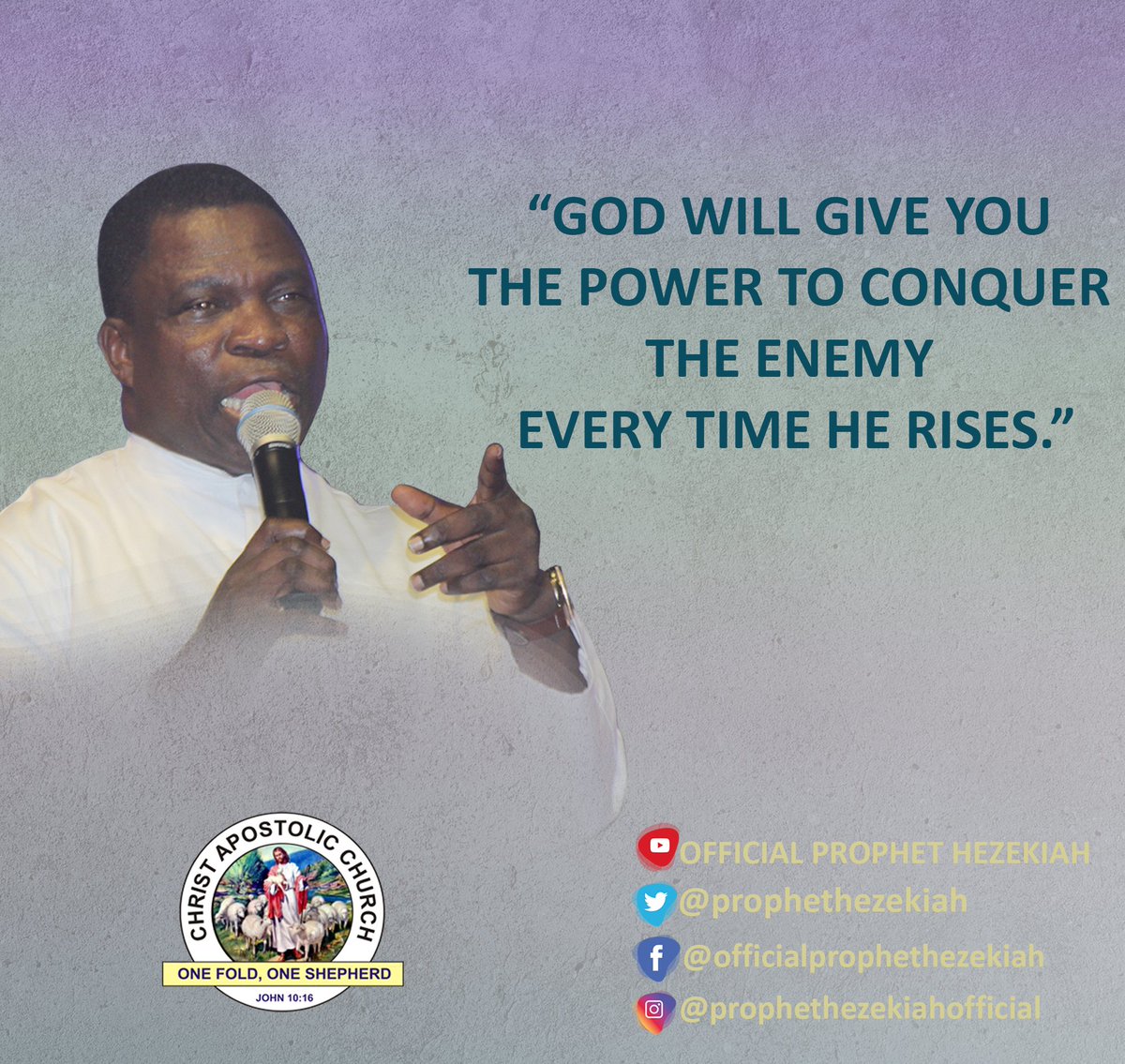 prophethezekiah's tweet photo. Prophet Hezekiah Word of Prayer
#Erio2021 #2days #caccanaanlandworldwide #cacworldwide #prophethezekiahmediateam #officialprophethezekiah #prophethezekiah #salvation #deliverance #amen #prayer #peace #FacebookLive #youtube #twitter #cactv #holyspirit #evangelist #prophet https://t.co/HUTvAgoeKO