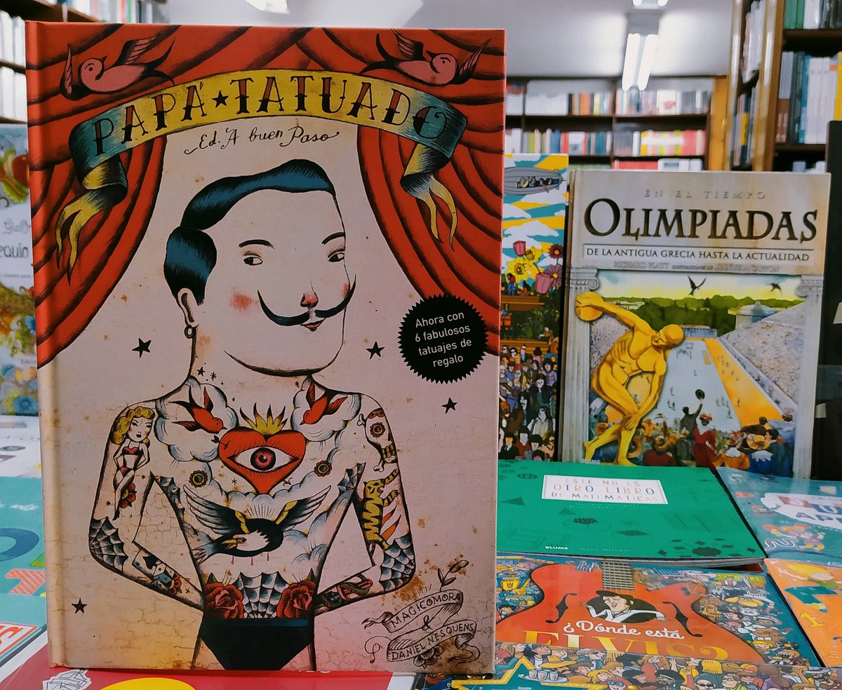 libcentral_'s tweet image. Papá Tatuado
Sergio Mora / Il. Daniel Nesquens
Clasificación: 5 a 8 años.

Edita: A buen paso
Distribuye: @babel_libros

"Papá va y viene, como el día y la noche.» Un hombre que utiliza su cuerpo como lienzo decide utilizarlo a su vez para contarle historias a su hijo"

#libros