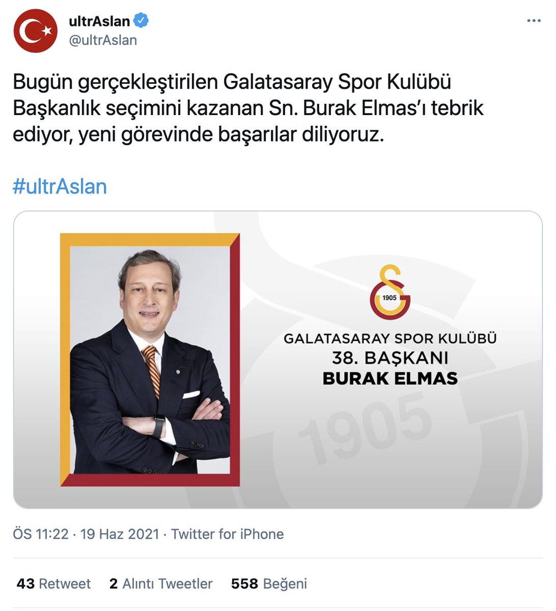 Pozitif Spor Auf Twitter Ve Ultraslan Grubu 2 Sene Once Demedigini Birakmadigi Ve Liseci Zihniyet Olarak Tanimladigi Galatasaray In Yeni Baskani Burak Elmas I Tebrik Etti Https T Co 0tsfpkcgnt [ 1200 x 1092 Pixel ]