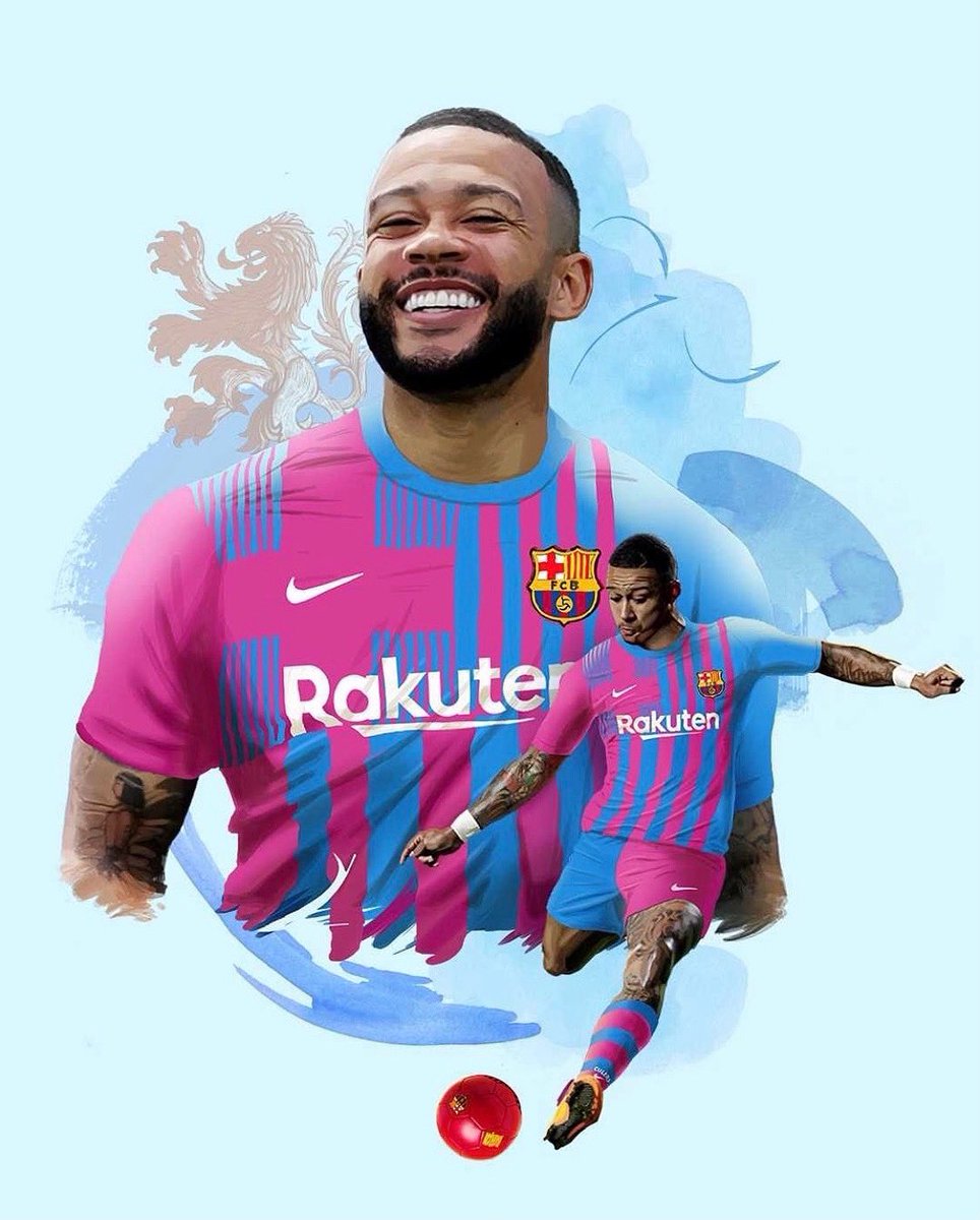 Memphis Depay on Twitter: &quot;Dream big kid.. Dream big. Super excited to join  my new club! @fcbarcelona 👉🏽🦁👈🏽 𝑮𝒐𝒅&#39;𝒔 𝒑𝒍𝒂𝒏… &quot;