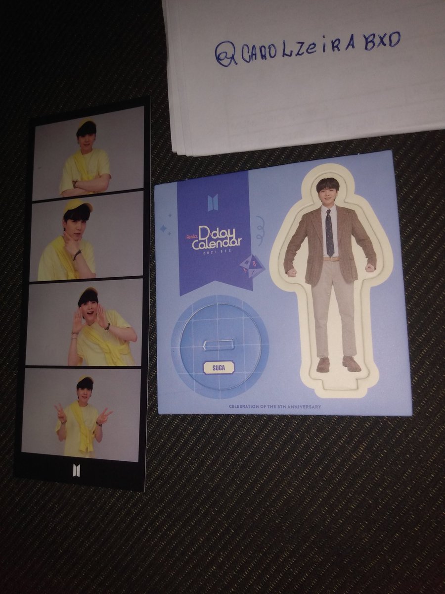 hey_ksj's tweet photo. KIT SUGA - BTS FESTA 

45,00 REAIS

• PHOTOFILM + TOTEM 
• PRONTA ENTREGA 
• APENAS ESSE DISPONÍVEL https://t.co/BZjChpCyxk