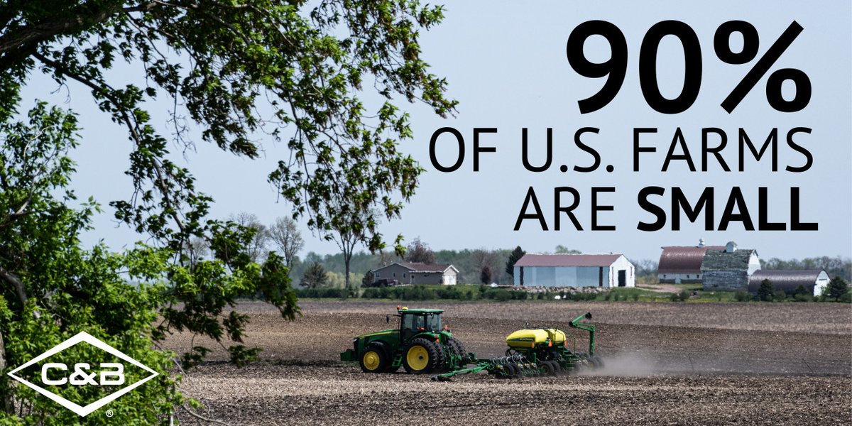 candboperations's tweet photo. This 90% of farms make up 52% of the land! We love all of our farmers!
.
#powerofCandB #CandBOperations #smallbusiness #business #smallfarms #farming https://t.co/y07qq1WsEh
