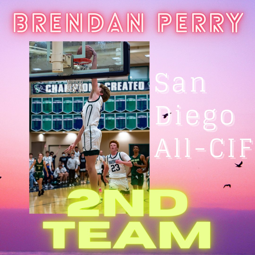 Congratulations to Mavericks Guard Brendan Perry on making the San Diego All-CIF 2nd Team! Great work <a href="/brendannperry/">brendan perry</a>!