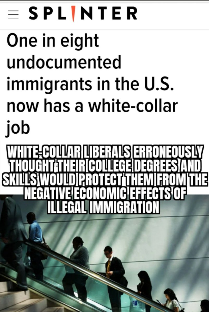 JBrisenio411's tweet photo. Hey Keyzer, you just showed how dumb you are.
If 44% of American workers are averaging $10.22 per hour, a 5% pay increase (~50 cents) under Trump doesn't mean jack squat!

Trump and others hiring illegals are a huge part of America's low wages!

#BothPartiesWantCheapLabor https://t.co/l7tcQXxmJM