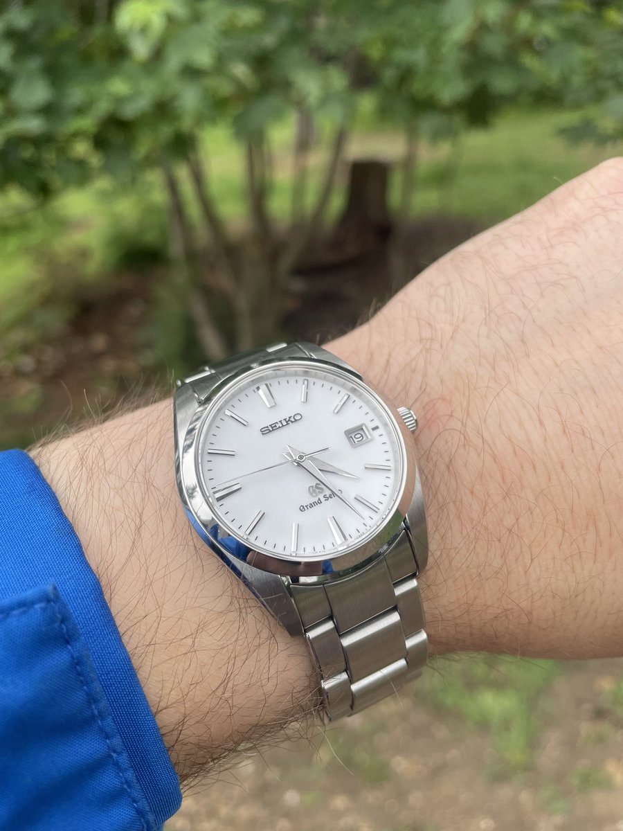 watchbod's tweet photo. Seiko SBGE 059 looking amazing today @wendover woods. Simple Beauty. #seiko #grandseiko #9F #seiko9F #watchesofinstegram #watchesoftwitter #watches #watch #japaneseart #japan @GrandSeiko @seikowatches @WatchTime https://t.co/trAUqOYx3l