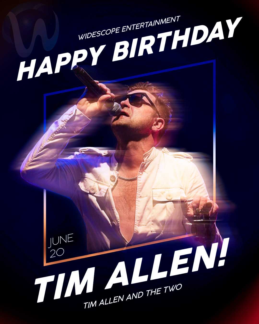 Happy Birthday Tim Allen! It s time to party like a rock star! We wish you all the best on your birthday! 