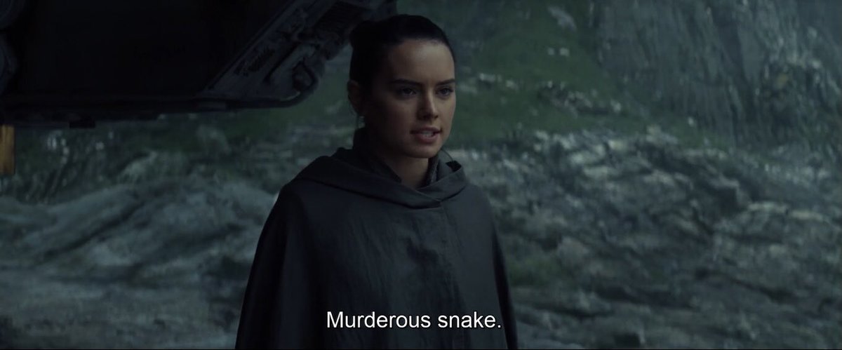 m_bee4's tweet photo. they let the dumb metaphorical snake live, but not the last skywalker 😭😭 https://t.co/2e559ssbhj