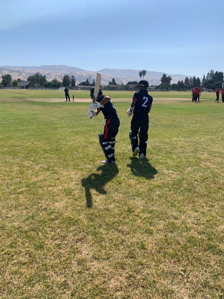 usacricket's tweet photo. Rohan Posanipally leads the way with 4 wickets for just 10 runs as the U19 Blues are bowled all out for 135 at the U19 Training and Selection Camp in California

Follow the chase for the U19 Reds live in the Match Center on the website here➡️: https://t.co/K0OSwEHBQB https://t.co/9CXHa9i3cP