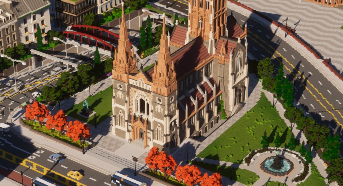 #Minecraft #minecraft建築コミュ 
Cathedral I built some time ago for Andea City✨ Picture credit to <a href="/Aequotis/">adam</a>!