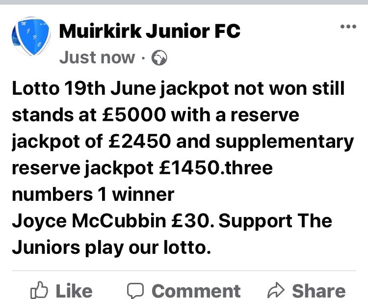 Muirkirk Junior FC tweet media