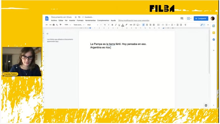 FundacionFilba's tweet photo. #ESCRITURA EN VIVO.
Escritorxs escribiendo
* Camila Fabbri escribe *
#ÚltimoDía
#Filba10
#FilbaNacional
#FilbaSantaRosa
@msrlapampa https://t.co/WvlwWM9NtT https://t.co/4RKE3xnGny