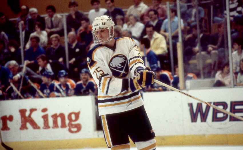 Today’s Sabre of the Day is Dave Andreychuk. He played 12 seasons for the team. He played in 837 games and scored 368 goals with 436 assists for 804 points. On 2/6/1986 he became the only Sabre to score 5 goals in 1 game. He is the all time leader in power play goals with 161.