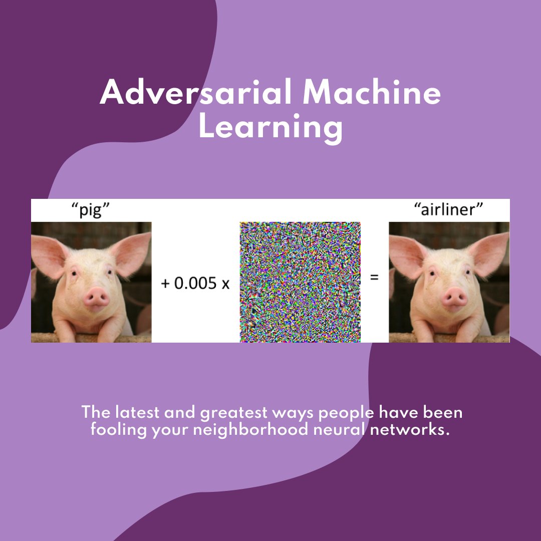 fairbytes's tweet photo. What is adversarial machine learning? Swipe right to find out ➡️ Read more in the full article here: https://t.co/wUT6L5oyn1
🎨 Design by @sup3rgrac3
🖋 Article written by @PradyumnaShome
#ai #aiethics #machinelearning #machinebias #databias #tech #techethics #fairbytes https://t.co/kzm9uDUIL5