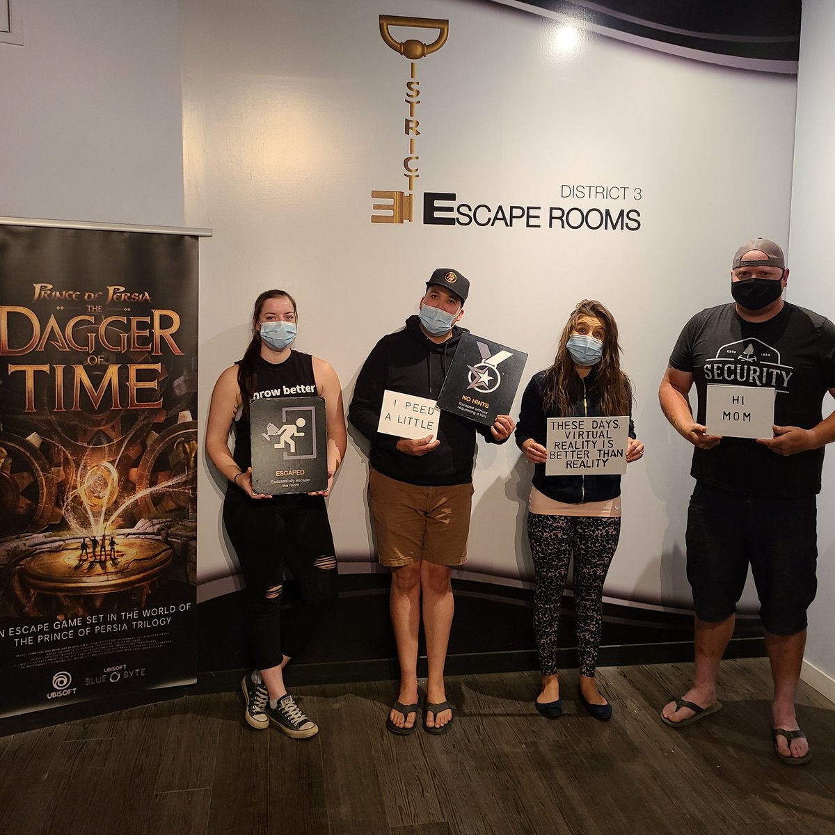 District3Escape's tweet photo. "Sal's Pals" sneaking into 2nd place all time in The Dagger Of Time

83 points, 51:17, 2 Achievements

#daggeroftime #district3escape #yqrwarehousedistrict #yqr #yqrvirtualreality #virtualescapes #virtual #reality #salspals https://t.co/hCYfKSEm4v
