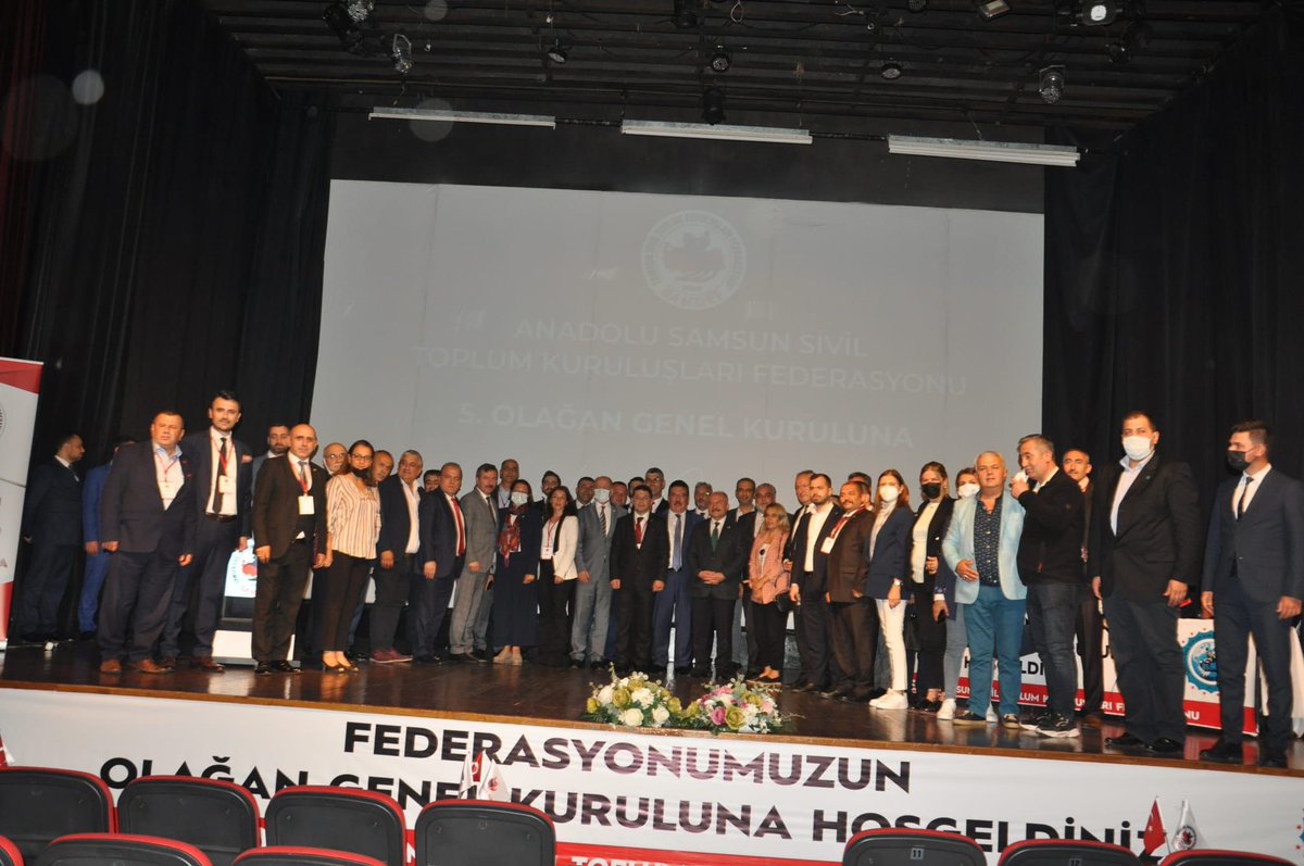 Samdef - Samsun Sivil Toplum Kuruluşları Fed. 5. Olağan kongresi bu gün Kartal belediyesi Hasan Ali Yücel Kültür Merkezi’nde gerçekleşti. Güven tazeleyerek tekrar federasyon başkanı olan Metin şenel ve ekibini tebrik eder yeni dönemde yapacakları hizmetlerde başarılar dileriz.