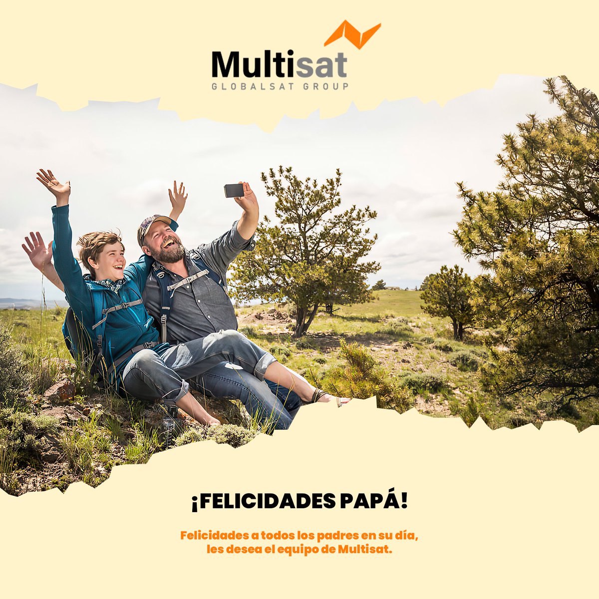 MultisatMx's tweet photo. ¡Felicidades a nuestros guías en las mejores aventuras! Felicitamos a todos los papás en este #DíaDelPadre. https://t.co/u6Gcyi5u66