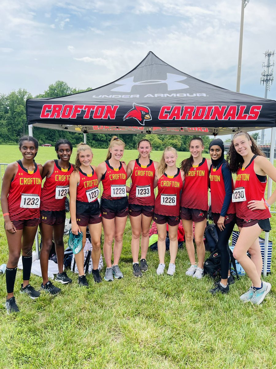 CroftonTF's tweet photo. What an end to our very first season!  Congratulations Girls!  You represented Crofton well at the schools first State Championship. Many school records and personal bests recorded today!!! https://t.co/ZXpNSDDIuI